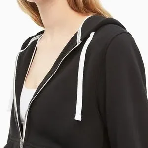 トップス MICHEL KLEIN strip double zip hoodie 46 Calvin Klein | Tops | Calvin Klein Zip Up Hoodie | Poshmark